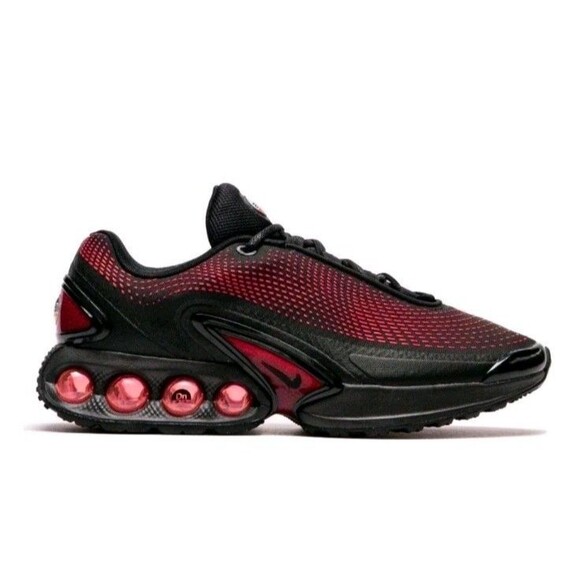 Nike Air Max DN Men Size 13 Essential Men\'s Black Bright Crimson Red HV5235-002